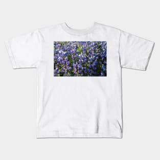 Wildflowers In A Field Mount Rainier National Park Kids T-Shirt